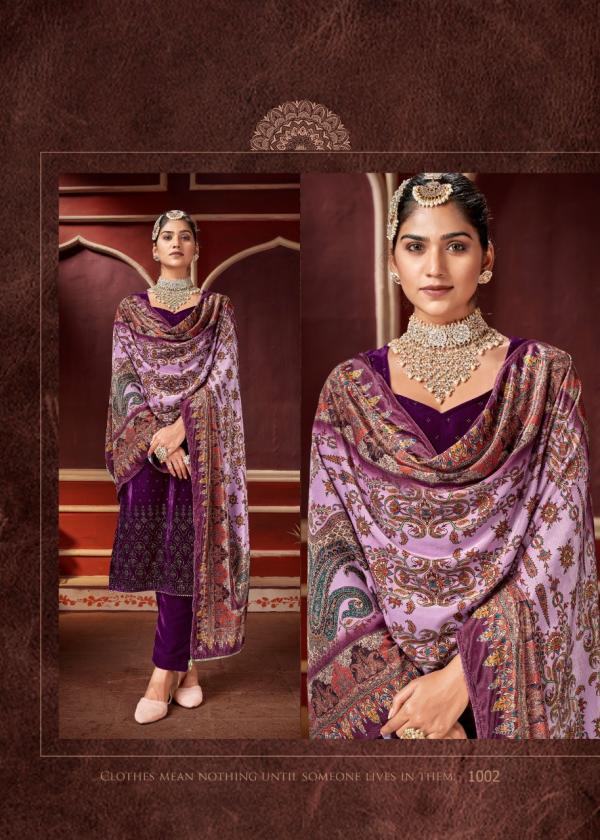 Bipson Swarovski Festive Wear Velevt Salwar Kameez Collection